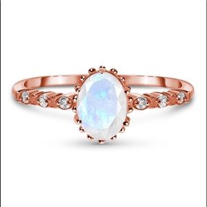 Moon magic moonstone ring Above Clouds